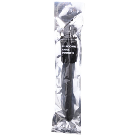 ALL BLACK BEADED DUCHA ANAL SILICONA 27 CM