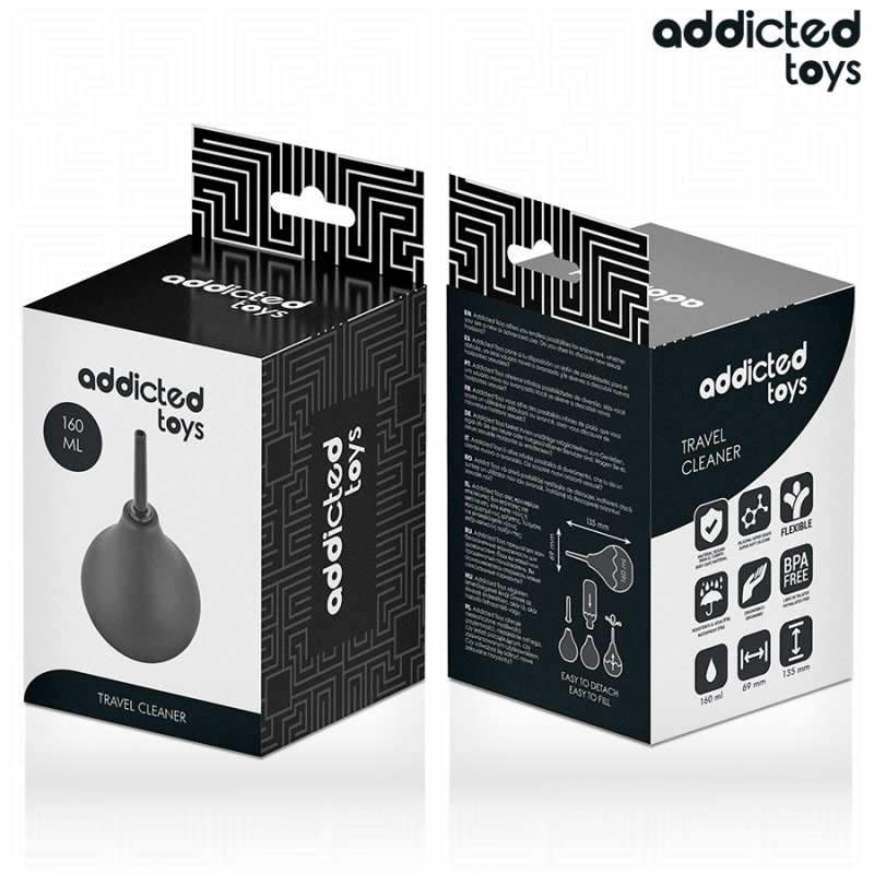 ADDICTED TOYS LIMPIADOR ANAL DE VIAJE TALLA M 160 ML