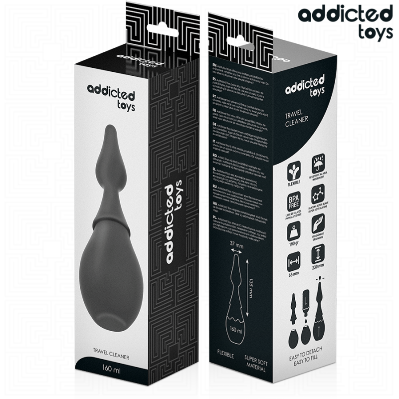 ADDICTED TOYS LIMPIADOR DE VIAJE SILICONA MODELO 1