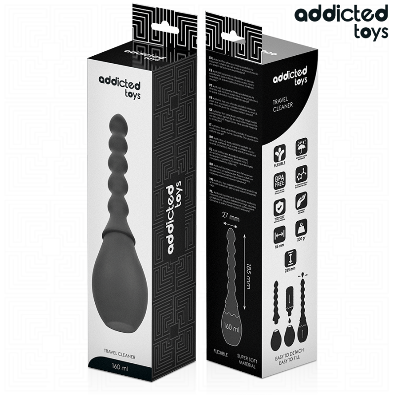 ADDICTED TOYS LIMPIADOR DE VIAJE SILICONA MODELO 2