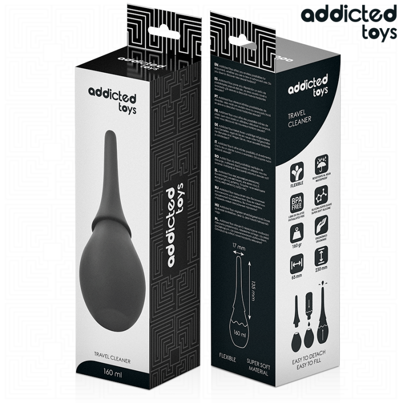 ADDICTED TOYS LIMPIADOR DE VIAJE SILICONA MODELO 3