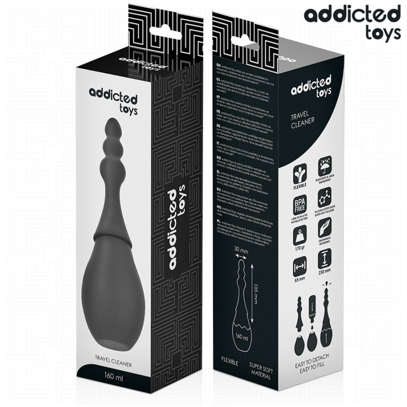 ADDICTED TOYS LIMPIADOR DE VIAJE SILICONA MODELO 4