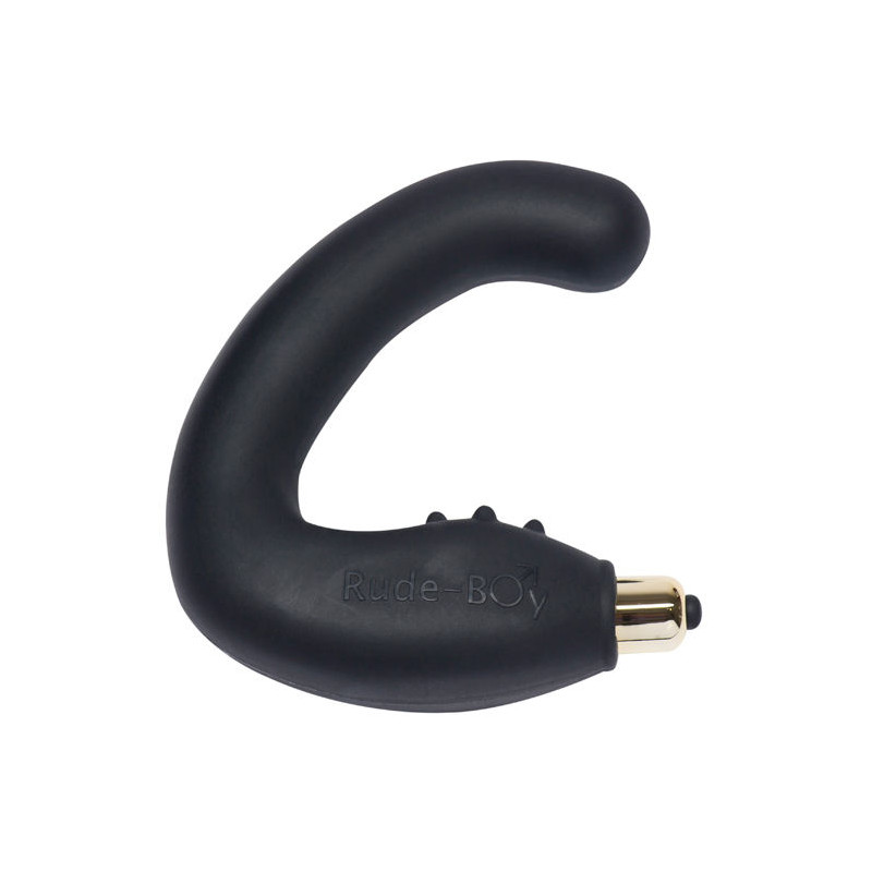 ROCKS OFF RUDE BOY MASAJEADOR DEL PUNTO G MASCULINO 7 V NEGRO