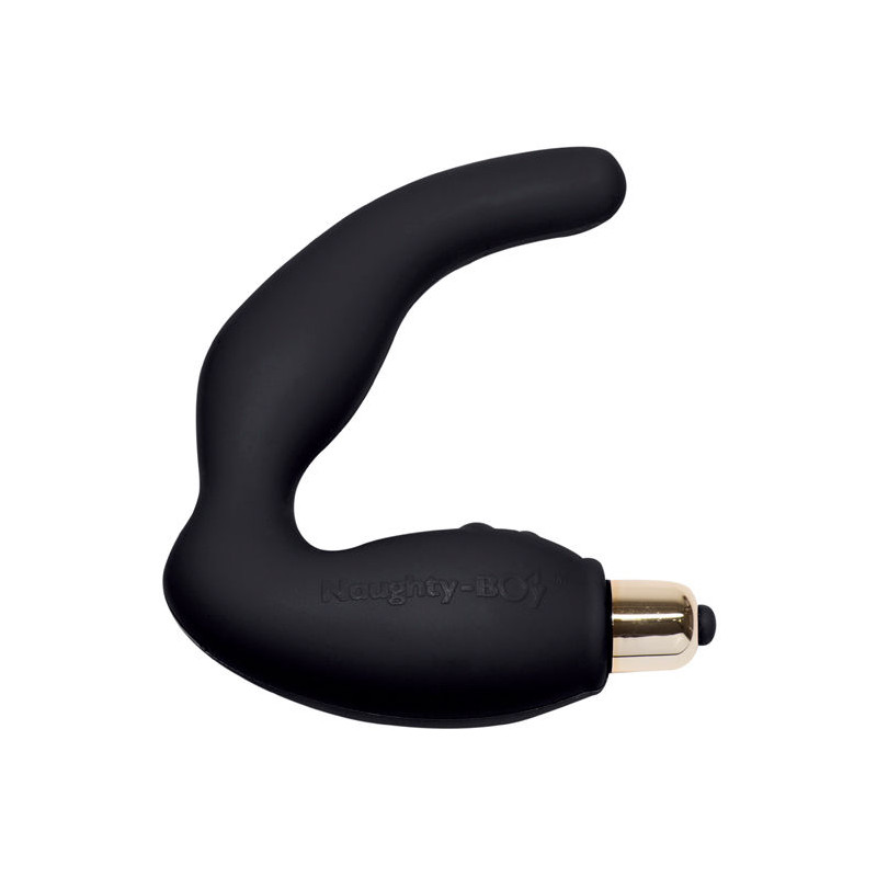 ROCKS OFF NAUGHTY BOY MASAJEADOR DEL PUNTO G MASCULINO 7 V NEGRO