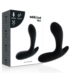 ADDICTED TOYS ANAL MASSAGER BLACK VIBRATION 2