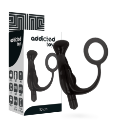 ADDICTED TOYS VIBRADOR PROSTATICO NEGRO 10 CM 2