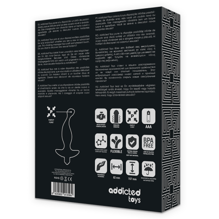 ADDICTED TOYS MASAJEADOR ANAL CON VIBRACION NEGRO MODELO 1