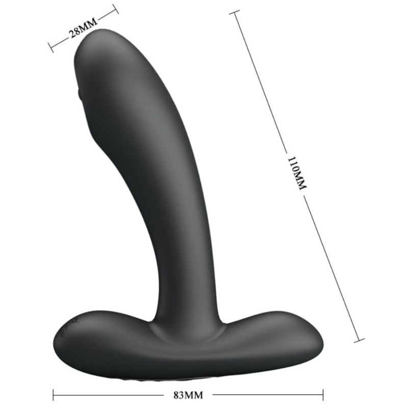 PRETTY LOVE REMINGTON MASAJEADOR VIBRADOR ANAL Y VAGINAL NEGRO