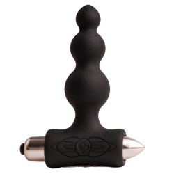 ROCKS OFF PETITE SENSATIONS BUBBLES PLUG ANAL VIBRADOR NEGRO