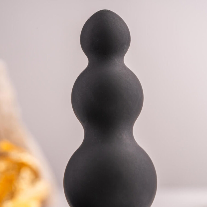 ROCKS OFF PETITE SENSATIONS BUBBLES PLUG ANAL VIBRADOR NEGRO