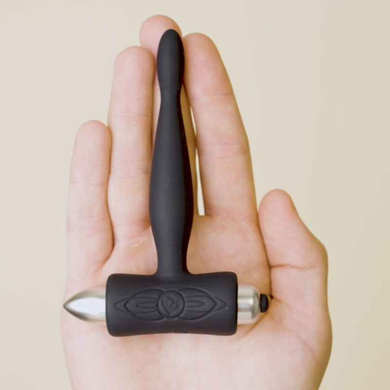 ROCKS OFF PETITE SENSATIONS TEAZER PLUG ANAL VIBRADOR NEGRO