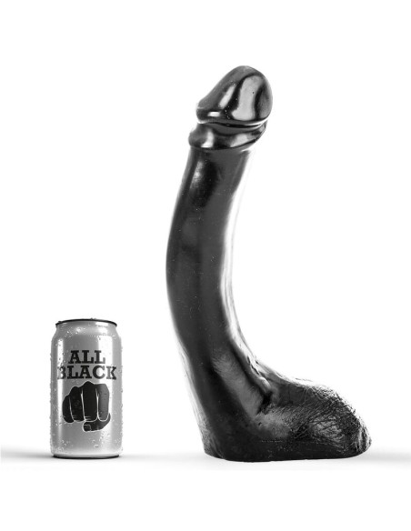 ALL BLACK DILDO NEGRO 29 CM FISTING