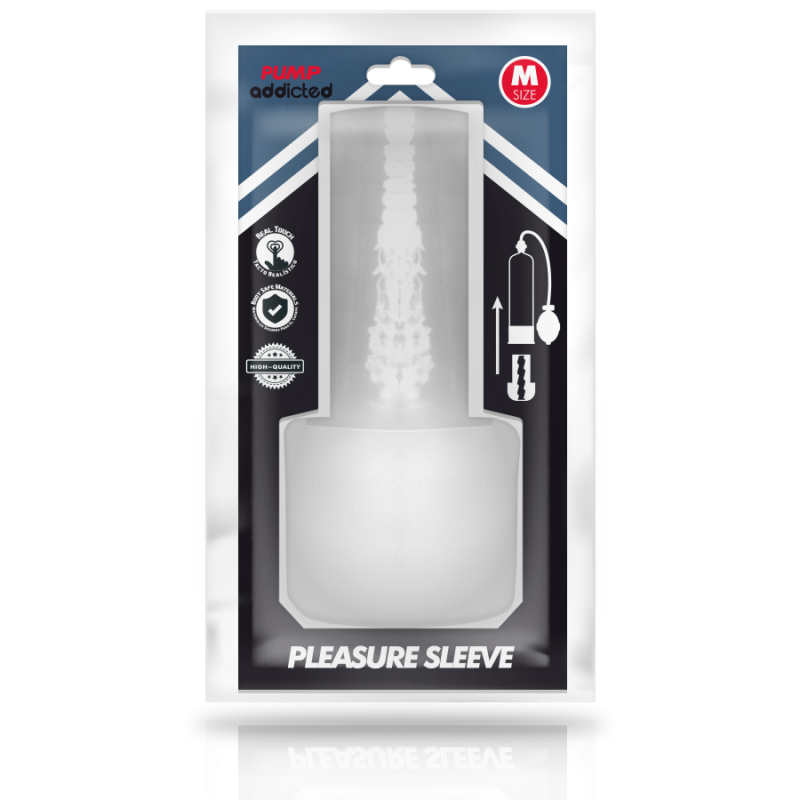 PUMP ADDICTED PLEASURE SLEEVE MASTUBADOR TALLA M