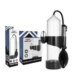 PUMP ADDICTED BOMBA ERECCION RX3 TRANSPARENTE CON VIBRADOR 2