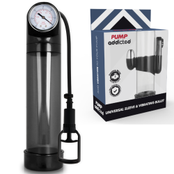 PUMP ADDICTED BOMBA ERECCION RX9 NEGRO CON VIBRADOR