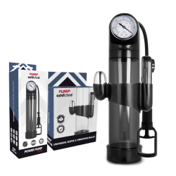 PUMP ADDICTED BOMBA ERECCION RX9 NEGRO CON VIBRADOR 2