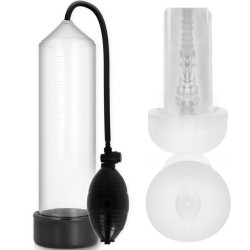 PUMP ADDICTED RX3 BOMBA ERECCION CLEAR CON MASTURBADOR