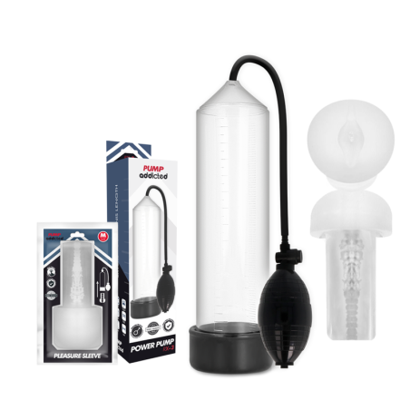 PUMP ADDICTED RX3 BOMBA ERECCION CLEAR CON MASTURBADOR