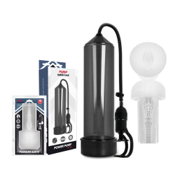 PUMP ADDICTED BOMBA ERECCION RX5 BLACK CON MASTURBADOR 2