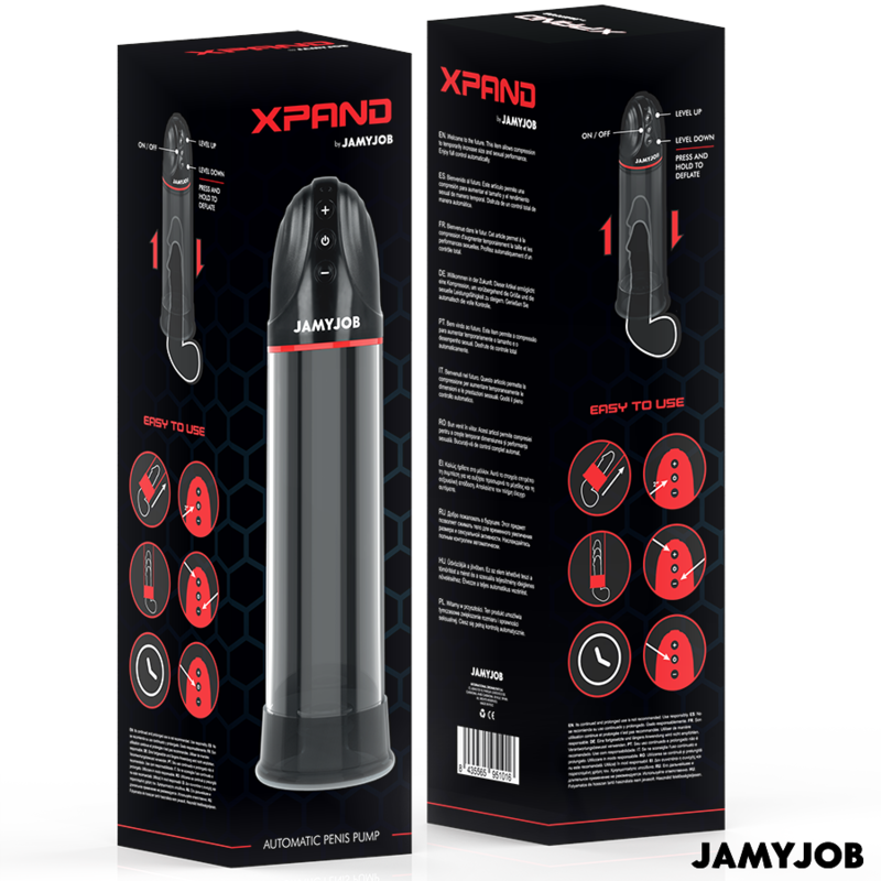 JAMYJOB XPAND BOMBA AUTOMATICA 3 NIVELES DE SUCCIONADOR GRIS