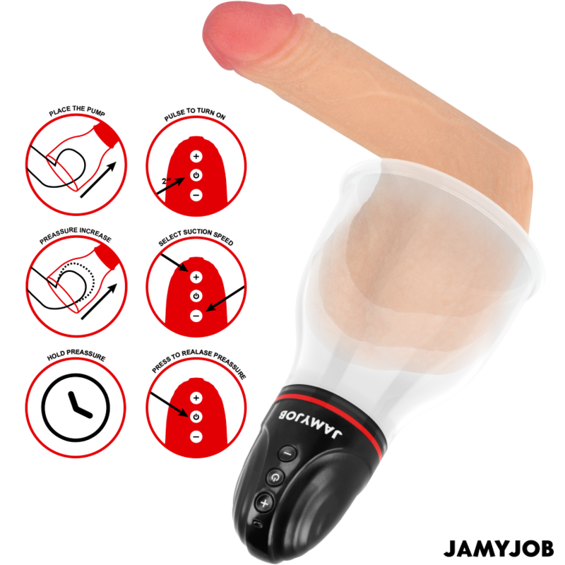 JAMYJOB XPAND LITE BOMBA AUTOMTICA DE TESTICULOS 3 NIVELES DE SUCCIONADOR GRIS