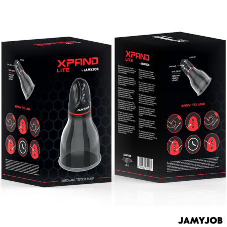 JAMYJOB XPAND LITE BOMBA AUTOMTICA DE TESTICULOS 3 NIVELES DE SUCCIONADOR GRIS