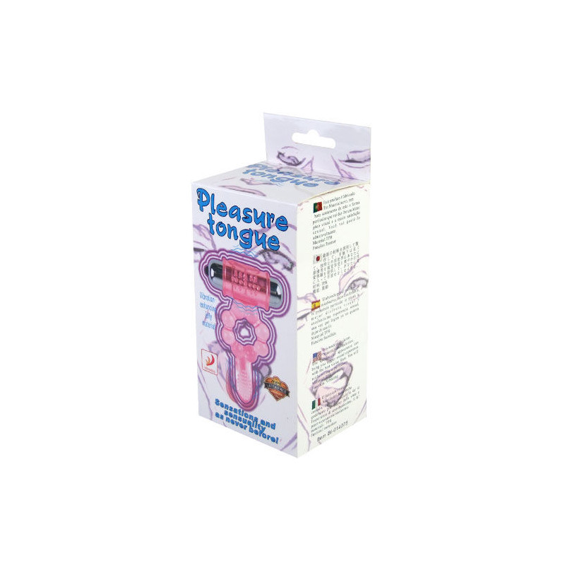 BAILE ANILLO SILICONA 10 RITMOS LENGUA CON VIBRACION ROSA