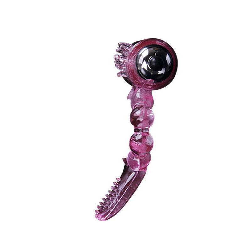 BAILE ANILLO SILICONA 10 RITMOS LENGUA CON VIBRACION ROSA