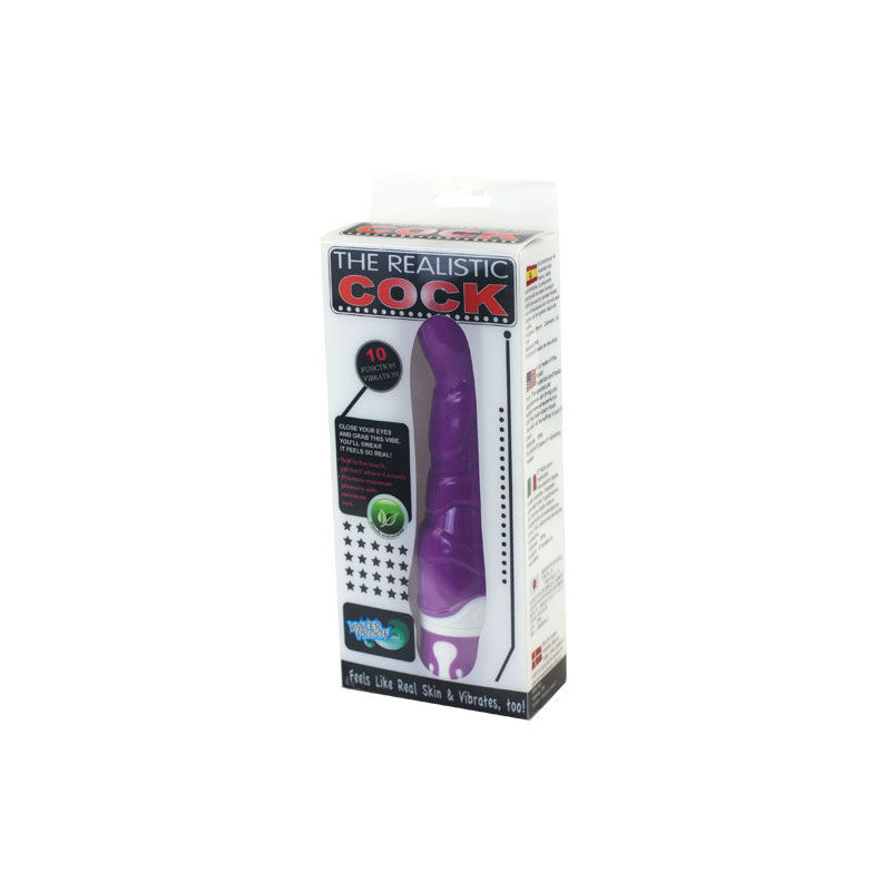 BAILE REALISTIC COCK 10 RITMOS SENSATION VIOLETA