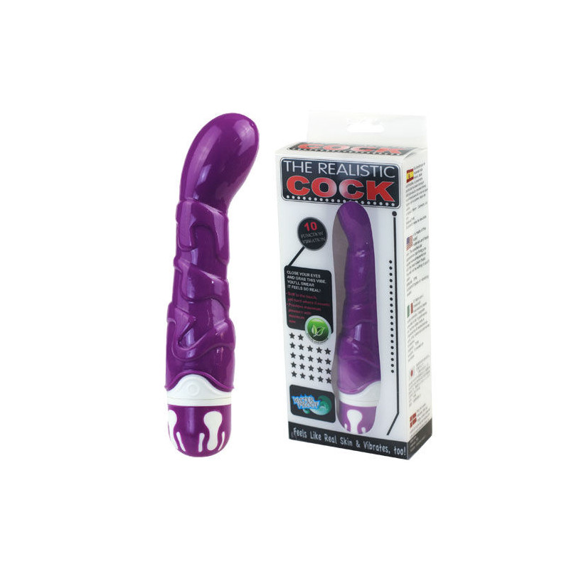 BAILE REALISTIC COCK 10 RITMOS SENSATION VIOLETA