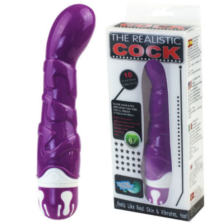 BAILE REALISTIC COCK 10 RITMOS SENSATION VIOLETA
