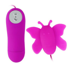 BAILE LOVE EGGS BUTTERFLY CLITORIS STIMULATOR 12 SPEEDS LILAC REMOTE CONTROL 2
