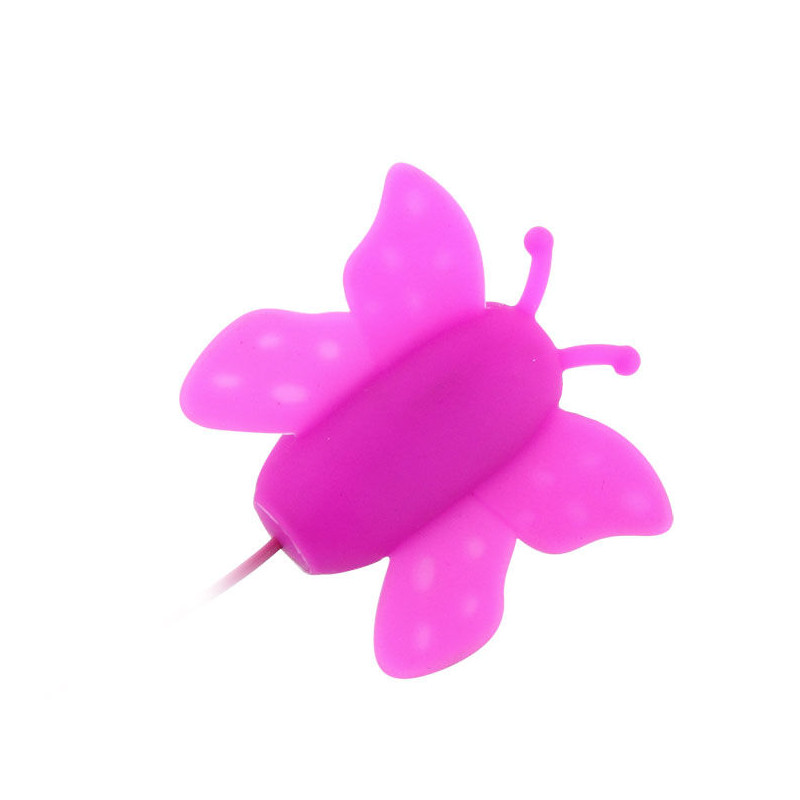 BAILE ESTIMULADOR DE CLITORIS MARIPOSA LOVE EGGS 12 VELOCIDADES LILA CONTROL REMOTO