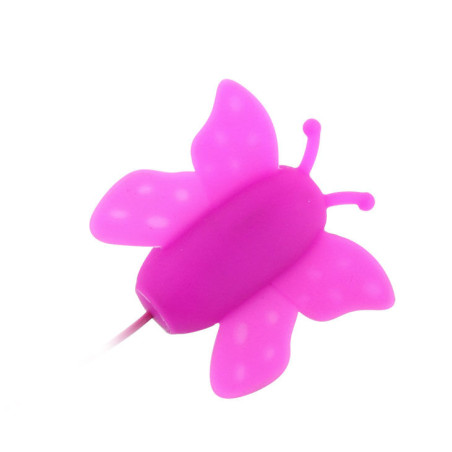 BAILE ESTIMULADOR DE CLITORIS MARIPOSA LOVE EGGS 12 VELOCIDADES LILA CONTROL REMOTO