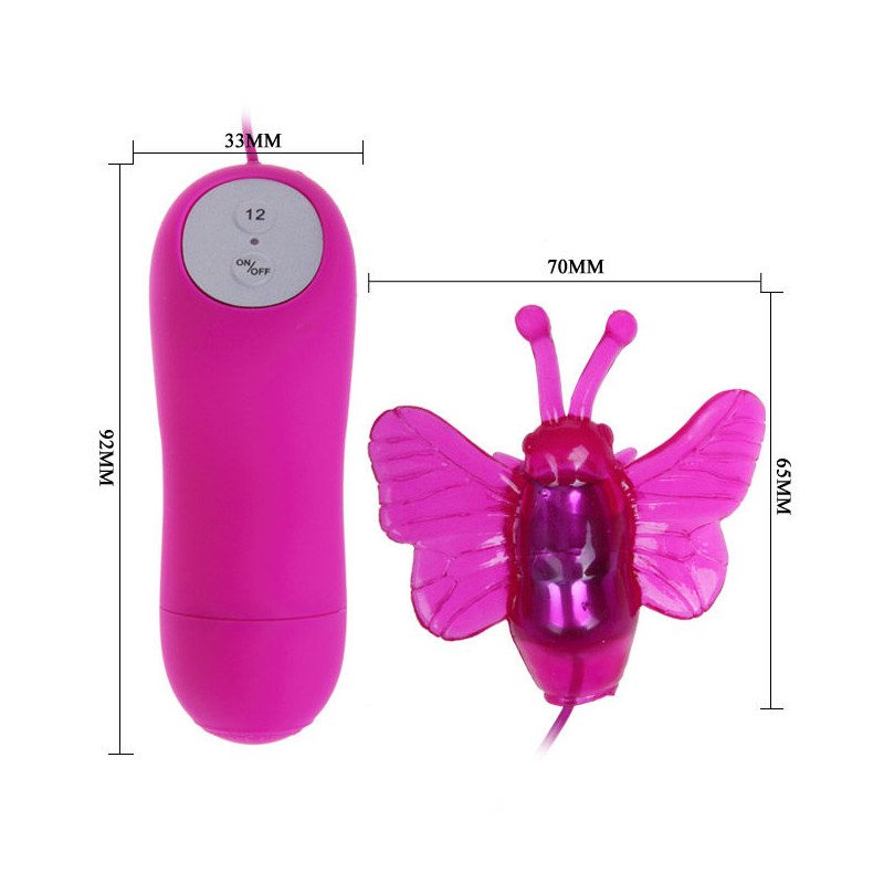 BAILE CUTE SECRET MARIPOSA ESTIMULADORA VIBRADOR 12V