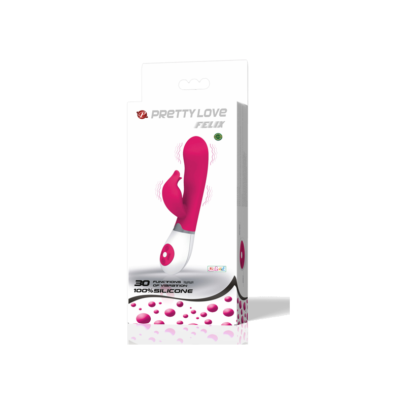 PRETTY LOVE FLIRTATION VIBRADOR CON ESTIMULADOR FELIX