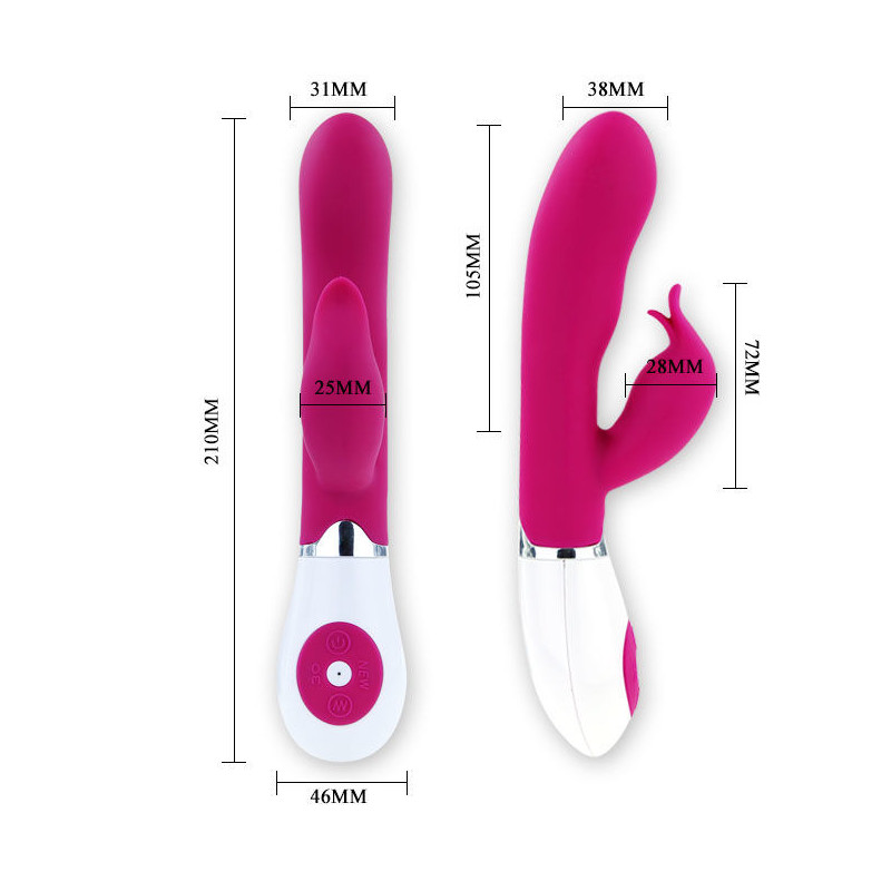 PRETTY LOVE FLIRTATION VIBRADOR CON ESTIMULADOR FELIX