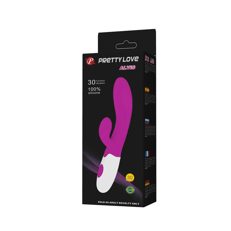 PRETTY LOVE FLIRTATION VIBRADOR CON ESTIMULADOR CLITORIS ALVIS