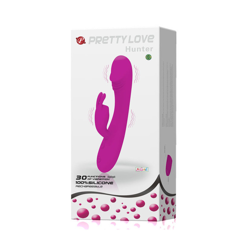 PRETTY LOVE SMART VIBRADOR CON RABBIT 30 MODOS HUNTER