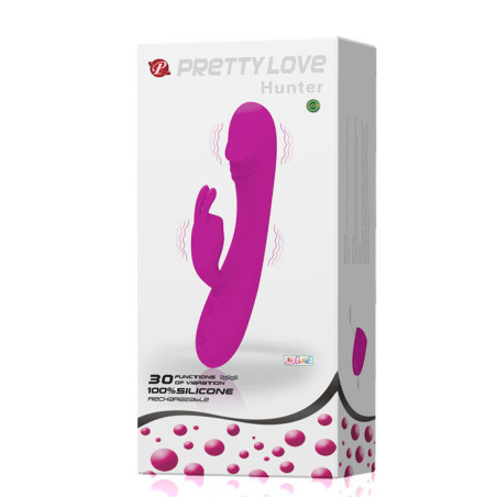 PRETTY LOVE SMART VIBRADOR CON RABBIT 30 MODOS HUNTER