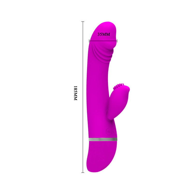 PRETTY LOVE FLIRTATION VIBRADOR CON RABBIT DAVID