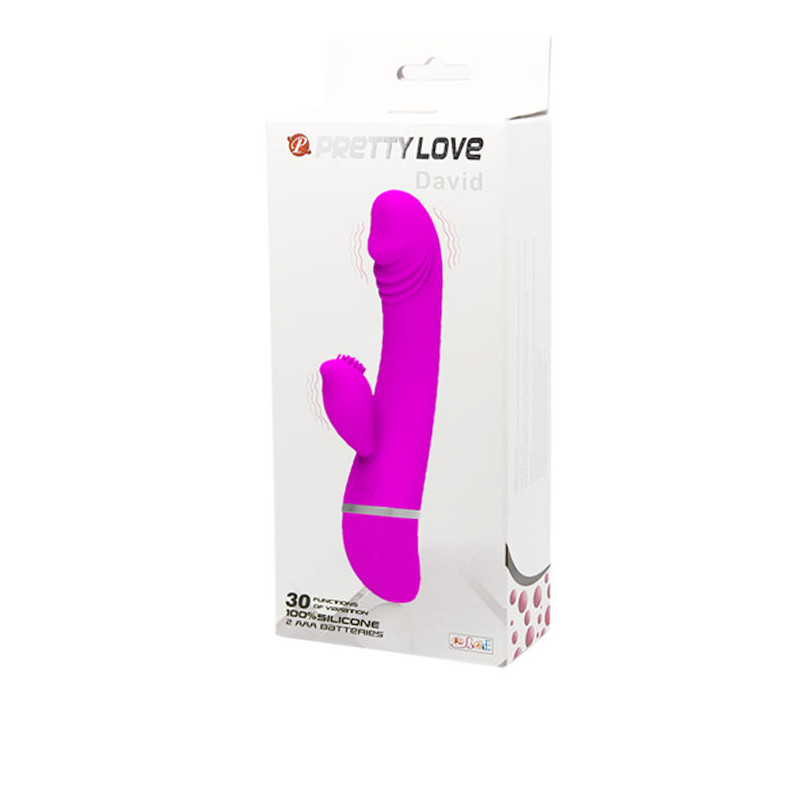PRETTY LOVE FLIRTATION VIBRADOR CON RABBIT DAVID