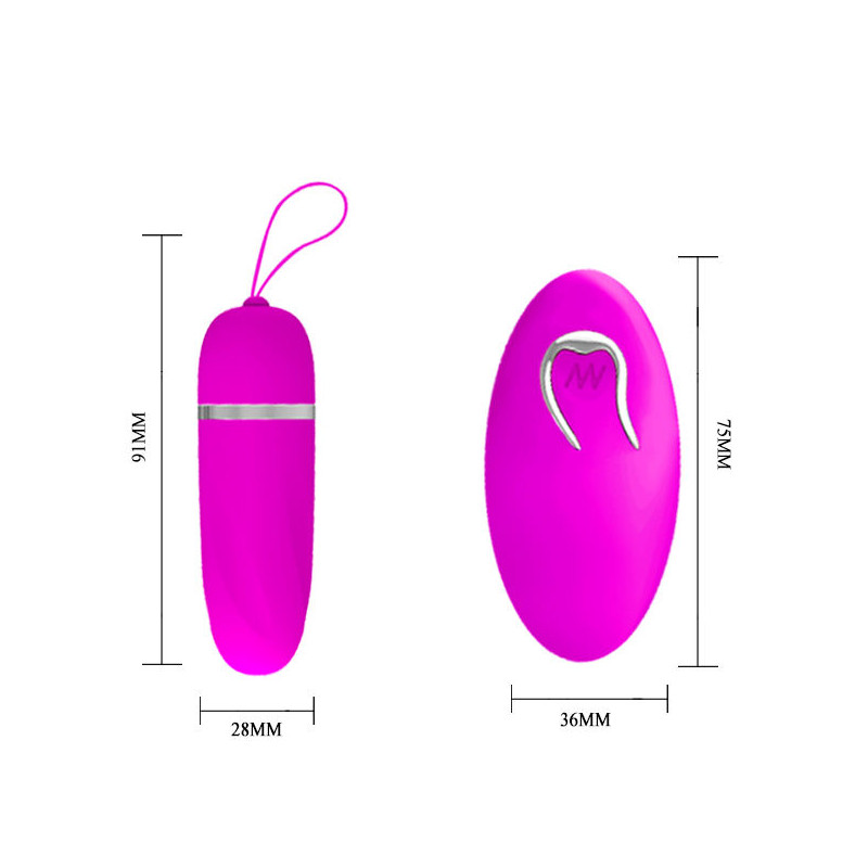 PRETTY LOVE HUEVO VIBRADOR DEBBY CON MANDO