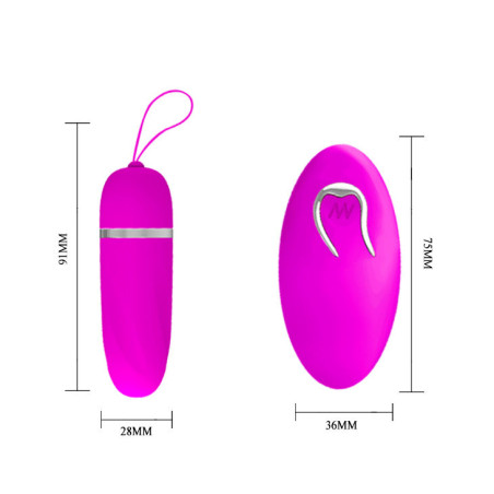 PRETTY LOVE HUEVO VIBRADOR DEBBY CON MANDO