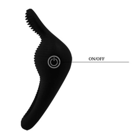 PRETTY LOVE THIMBLE ANILLO VIBRADOR NEGRO