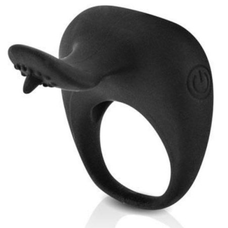 PRETTY LOVE THIMBLE ANILLO VIBRADOR NEGRO