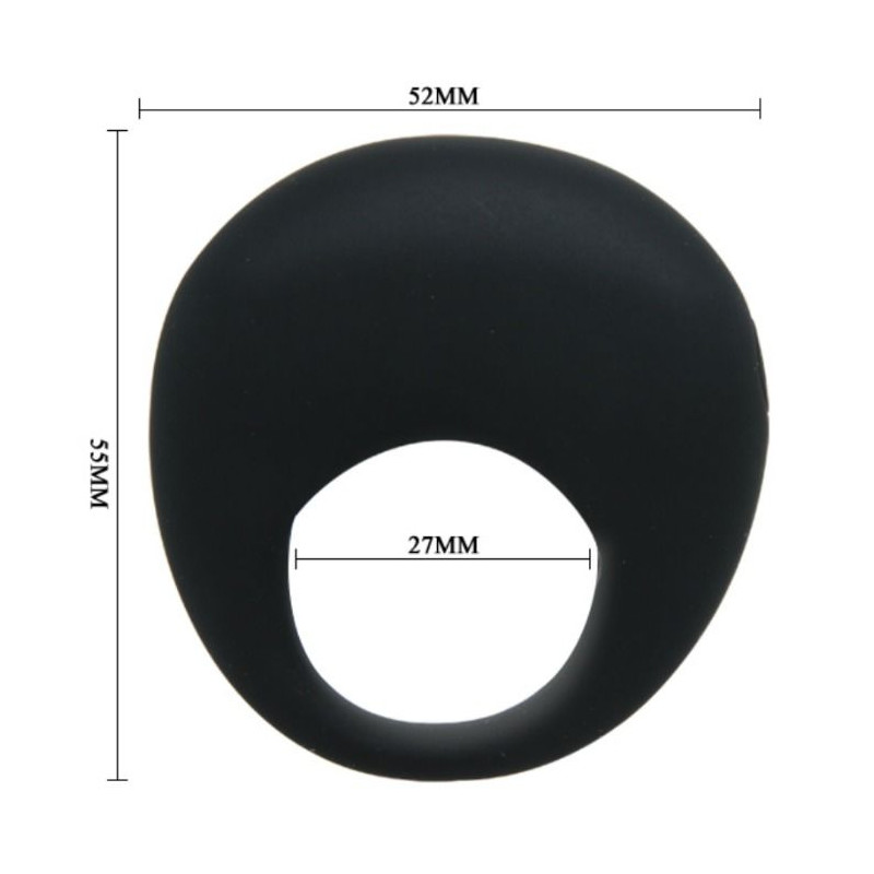 PRETTY LOVE TRAP ANILLO VIBRADOR NEGRO