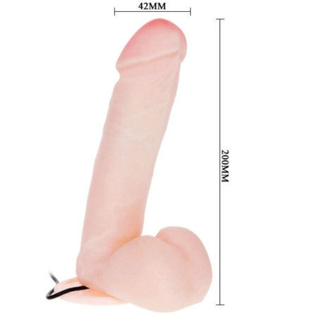 BAILE DILDO REALISTICO CON VIBRACION Y ROTACION 20 CM