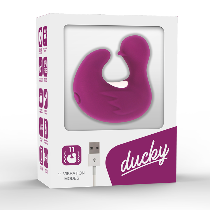 COVERME DEDAL PATO ESTIMULADOR DE SILICONA RECARGABLE DUCKYMANIA
