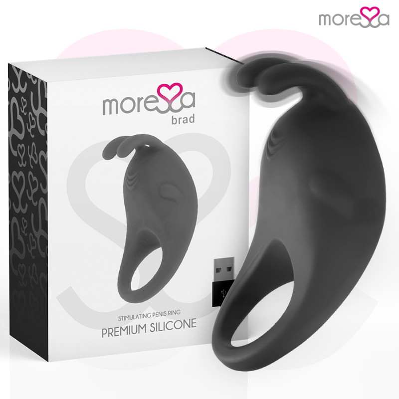 MORESSA BRAD PREMIUM SILICONE RECARGABLE NEGRO